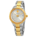 Buy Shop Versace Hellenyium Silver Dial Two Tone Steel Strap Watch for Women - V12030015 USA Online