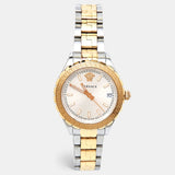 Buy Shop Versace Hellenyium Silver Dial Two Tone Steel Strap Watch for Women - V12030015 USA Online