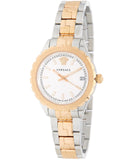 Buy Shop Versace Hellenyium Silver Dial Two Tone Steel Strap Watch for Women - V12030015 USA Online