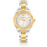 Buy Shop Versace Hellenyium Silver Dial Two Tone Steel Strap Watch for Women - V12030015 USA Online