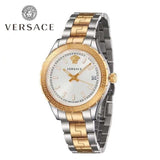 Buy Shop Versace Hellenyium Silver Dial Two Tone Steel Strap Watch for Women - V12030015 USA Online
