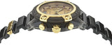 Buy Shop Versace Icon Active Chrono Gold Dial Black Silicone Strap Unisex Watch - VEZ701623 USA Online