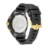 Buy Shop Versace Icon Active Chrono Gold Dial Black Silicone Strap Unisex Watch - VEZ701623 USA Online