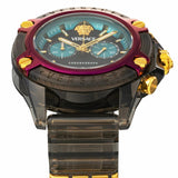 Buy Shop Versace Icon Active Chronograph Black Dial Black Rubber Strap Unisex Watch - VE8P00224 USA Online