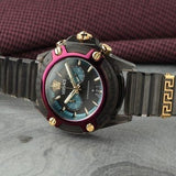 Buy Shop Versace Icon Active Chronograph Black Dial Black Rubber Strap Unisex Watch - VE8P00224 USA Online