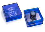 Buy Shop Versace icon Active Chronograph Black Dial Black Silicone Strap Watch For Men - VEZ700622 USA Online
