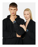 Buy Shop Versace icon Active Chronograph Black Dial Black Silicone Strap Watch For Men - VEZ700622 USA Online