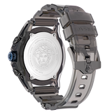 Buy Shop Versace icon Active Chronograph Black Dial Black Silicone Strap Watch For Men - VEZ700622 USA Online