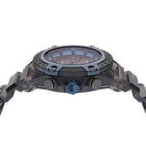 Buy Shop Versace icon Active Chronograph Black Dial Black Silicone Strap Watch For Men - VEZ700622 USA Online