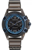Buy Shop Versace icon Active Chronograph Black Dial Black Silicone Strap Watch For Men - VEZ700622 USA Online