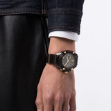 Buy Shop Versace Icon Active Chronograph Black Dial Black Steel Strap Watch for Men - VEZ700421 USA Online