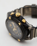 Buy Shop Versace Icon Active Chronograph Black Dial Black Steel Strap Watch for Men - VEZ700421 USA Online