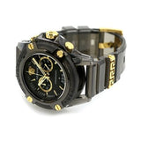 Buy Shop Versace Icon Active Chronograph Black Dial Black Steel Strap Watch for Men - VEZ700421 USA Online