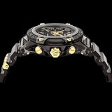 Buy Shop Versace Icon Active Chronograph Black Dial Black Steel Strap Watch for Men - VEZ700421 USA Online