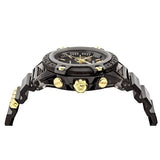 Buy Shop Versace Icon Active Chronograph Black Dial Black Steel Strap Watch for Men - VEZ700421 USA Online