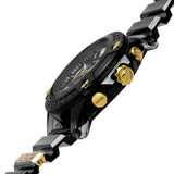 Buy Shop Versace Icon Active Chronograph Black Dial Black Steel Strap Watch for Men - VEZ700421 USA Online