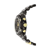 Buy Shop Versace Icon Active Chronograph Black Dial Black Steel Strap Watch for Men - VEZ700421 USA Online