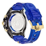 Buy Shop Versace Icon Active Chronograph Black Dial Blue Rubber Strap Watch For Men VEZ700521 USA Online