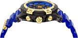 Buy Shop Versace Icon Active Chronograph Black Dial Blue Rubber Strap Watch For Men VEZ700521 USA Online