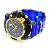 Buy Shop Versace Icon Active Chronograph Black Dial Blue Rubber Strap Watch For Men VEZ700521 USA Online