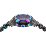 Buy Shop Versace Icon Active Chronograph Black Dial Grey Silicone Strap Watch for Men - VEZ701022 USA Online