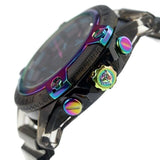 Buy Shop Versace Icon Active Chronograph Black Dial Grey Silicone Strap Watch for Men - VEZ701022 USA Online