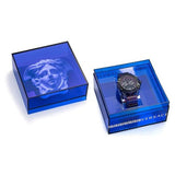 Buy Shop Versace Icon Active Chronograph Black Dial Purple Rubber Strap Watch For Men - VEZ701423 USA Online