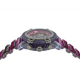 Buy Shop Versace Icon Active Chronograph Black Dial Purple Rubber Strap Watch For Men - VEZ701423 USA Online