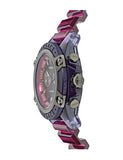 Buy Shop Versace Icon Active Chronograph Black Dial Purple Rubber Strap Watch For Men - VEZ701423 USA Online