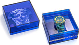 Buy Shop Versace Icon Active Chronograph Blue Dial Green Rubber Strap Watch For Men - VEZ701322 USA Online