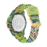 Buy Shop Versace Icon Active Chronograph Blue Dial Green Rubber Strap Watch For Men - VEZ701322 USA Online