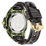 Buy Shop Versace Icon Active Chronograph Gold Dial Black Silicone Strap Watch For Men - VEZ700321 USA Online