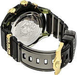 Buy Shop Versace Icon Active Chronograph Gold Dial Black Silicone Strap Watch For Men - VEZ700321 USA Online