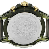 Buy Shop Versace Icon Active Chronograph Gold Dial Black Silicone Strap Watch For Men - VEZ700321 USA Online