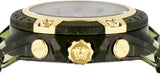 Buy Shop Versace Icon Active Chronograph Gold Dial Black Silicone Strap Watch For Men - VEZ700321 USA Online
