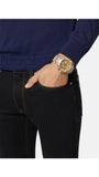 Buy Shop Versace Icon Active Chronograph Gold Dial White Silicone Strap Watch for Men - VEZ700121 USA Online
