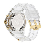 Buy Shop Versace Icon Active Chronograph Gold Dial White Silicone Strap Watch for Men - VEZ700121 USA Online