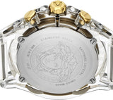 Buy Shop Versace Icon Active Chronograph Gold Dial White Silicone Strap Watch for Men - VEZ700121 USA Online