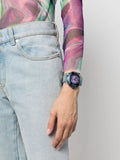 Buy Shop Versace Icon Active Chronograph Purple Dial Blue Silicone Strap Watch For Men - VEZ701523 USA Online
