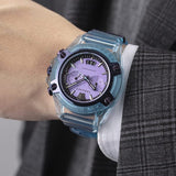 Buy Shop Versace Icon Active Chronograph Purple Dial Blue Silicone Strap Watch For Men - VEZ701523 USA Online