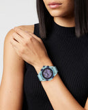 Buy Shop Versace Icon Active Chronograph Purple Dial Blue Silicone Strap Watch For Men - VEZ701523 USA Online
