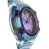 Buy Shop Versace Icon Active Chronograph Purple Dial Blue Silicone Strap Watch For Men - VEZ701523 USA Online