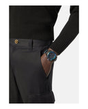 Buy Shop Versace Icon Active Chronograph Quartz Black Dial Black Steel Strap Watch For Men - VEZ701022 USA Online