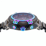 Buy Shop Versace Icon Active Chronograph Quartz Black Dial Black Steel Strap Watch For Men - VEZ701022 USA Online
