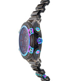 Buy Shop Versace Icon Active Chronograph Quartz Black Dial Black Steel Strap Watch For Men - VEZ701022 USA Online