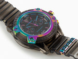 Buy Shop Versace Icon Active Chronograph Quartz Black Dial Black Steel Strap Watch For Men - VEZ701022 USA Online