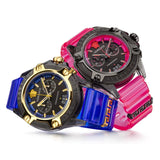 Buy Shop Versace Icon Active Chronograph Quartz Black Dial Pink Rubber Strap Watch For Men - VEZ700221 USA Online