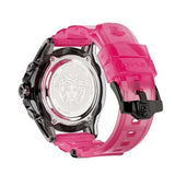 Buy Shop Versace Icon Active Chronograph Quartz Black Dial Pink Rubber Strap Watch For Men - VEZ700221 USA Online