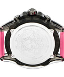 Buy Shop Versace Icon Active Chronograph Quartz Black Dial Pink Rubber Strap Watch For Men - VEZ700221 USA Online