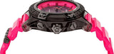 Buy Shop Versace Icon Active Chronograph Quartz Black Dial Pink Rubber Strap Watch For Men - VEZ700221 USA Online